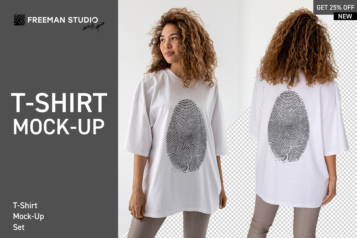 T-Shirt Mock-Up Set, a Shirt Mockup by Freeman Studio (Photo 1 of 18)