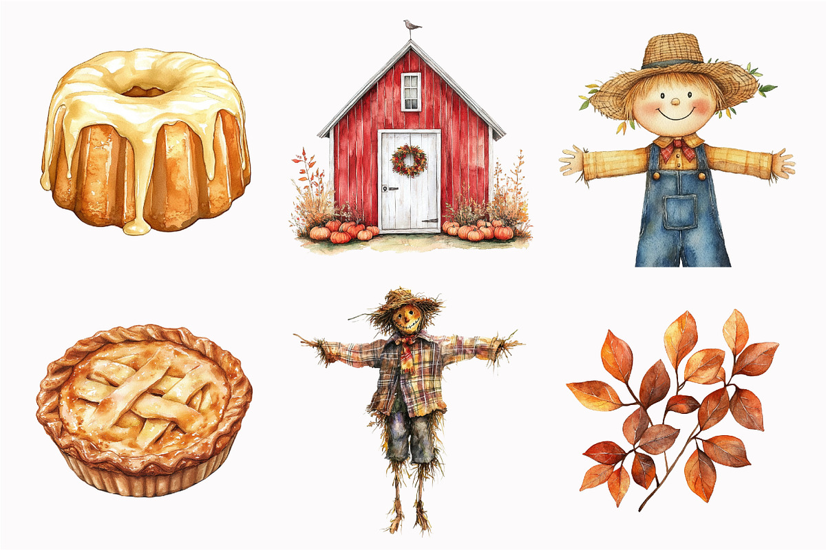 Cottagecore Fall Clipart, an Illustration by Design Market (Photo 5 of 5)
