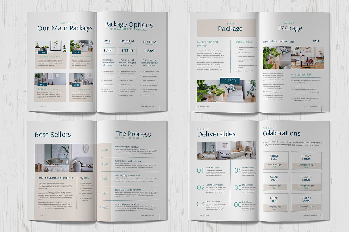 Services & Pricing Guide Template, a Brochure Template by Sabin (Photo 4 of 7)