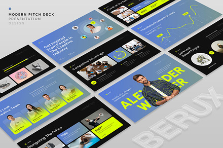 Berux Presentation Template Design, a Presentation Template by Rocketstill