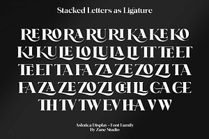 Astorica Display - Font Family