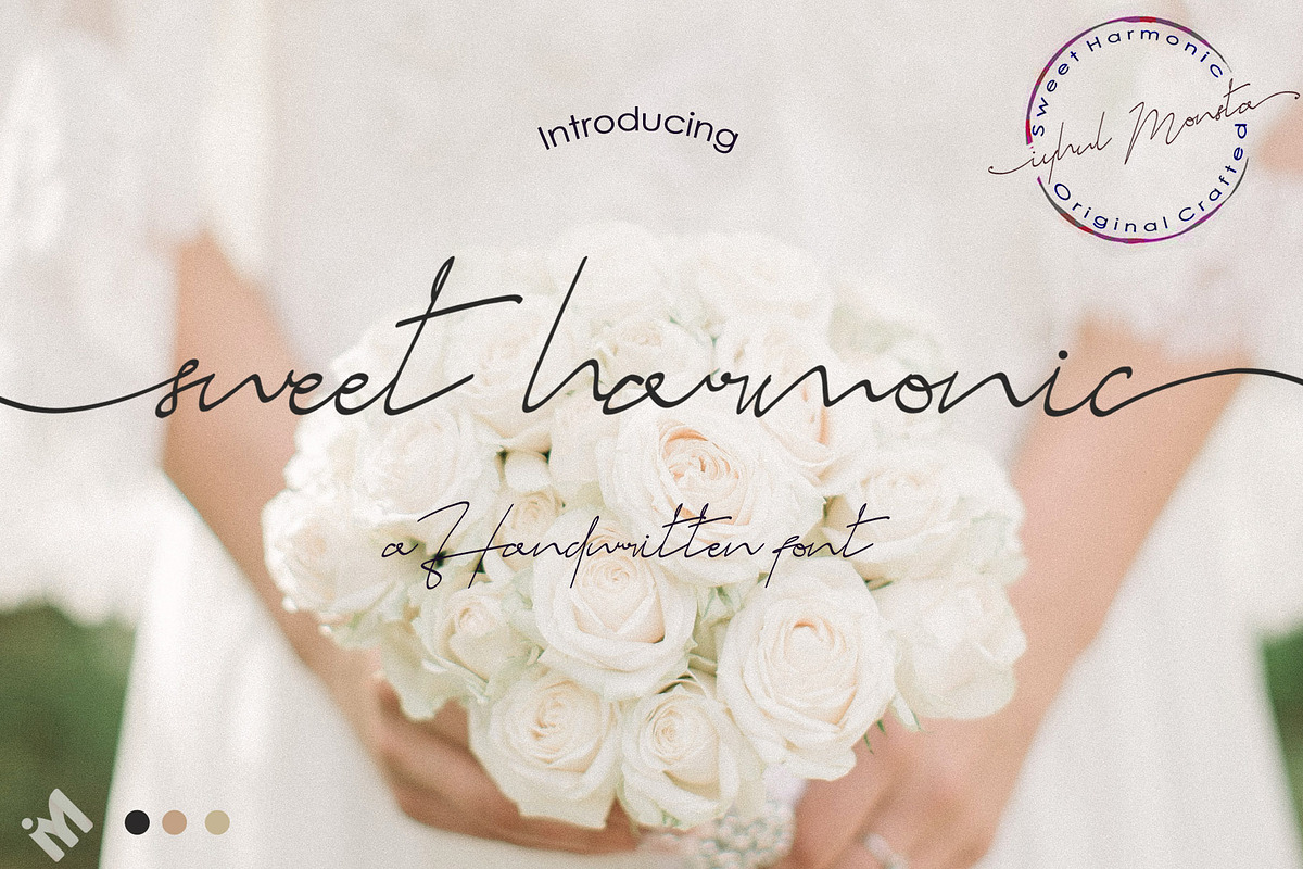 Sweet Harmonic, a Script Font by iyhulmonsta (Photo 1 of 9)