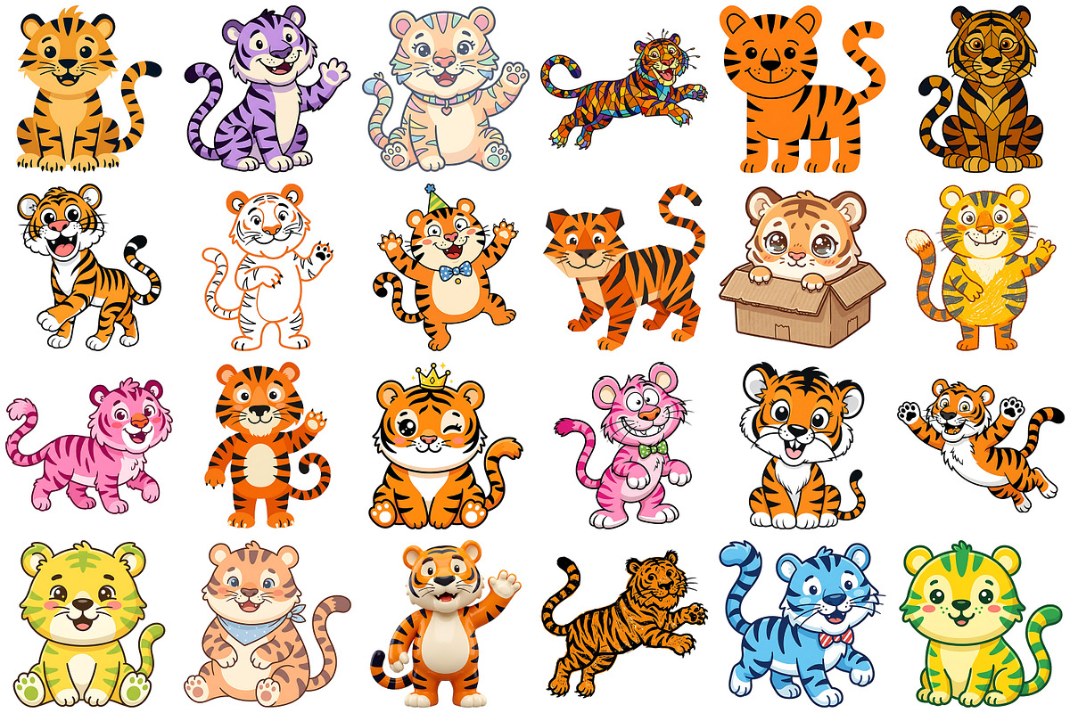 Tiger Clipart, an Animal Illustration by Forhadx5 (Photo 6 of 14)