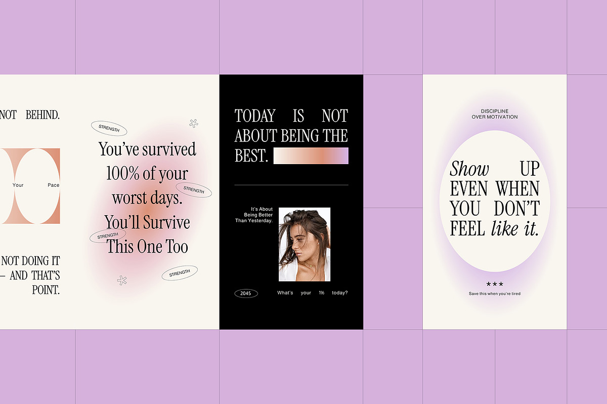 Motivational Quotes Instagram Pack preview 4