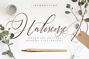 Halosense Script, a Script Font by Adam Fathony (Thumbnail 1 of 12)