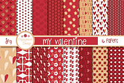 LOVE /Valentine bundle, an Illustration by Poppymoondesign (Thumbnail 12 of 23)