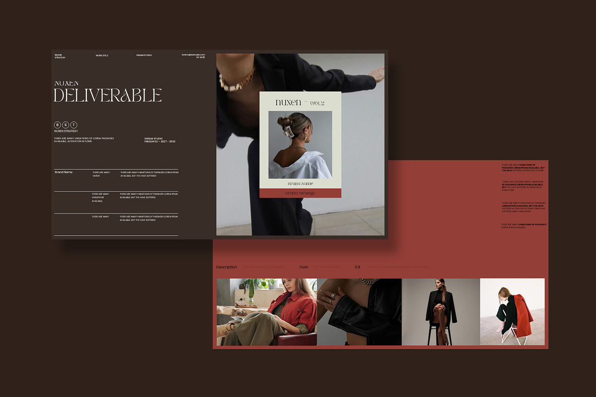 Nuxen Brand Strategy Presentation Te, a Presentation Template by Slide-Agency (Photo 8 of 11)