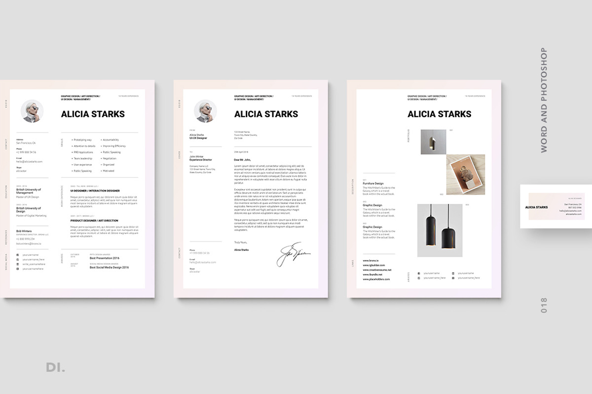 BRONX Resume/CV Template, a Resume Template by Presentations Studio (Photo 3 of 10)
