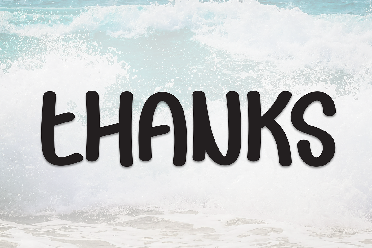 Beach Waves | Script Font, a Script Font by Scratchones (Photo 8 of 8)