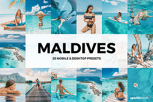 20 Maldives Lightroom Presets LUTs