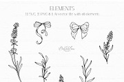 Lavender Clipart Line Art, an Object Graphic by CaraulanStore (Thumbnail 6 of 10)