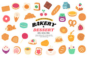 Cute Bakery and Dessert Clipart, a Food Illustration by Victoruler (Thumbnail 1 of 2)