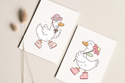Cute Silly Goose Clipart, an Animal Illustration by JulzaArt (Thumbnail 4 of 5)