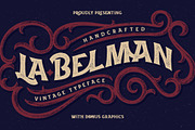 La Belman font + bonus, a Script Font by Gleb Guralnyk (Thumbnail 1 of 5)