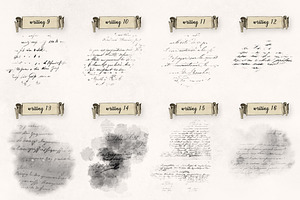 Old Handwriting Procreate Brush Set