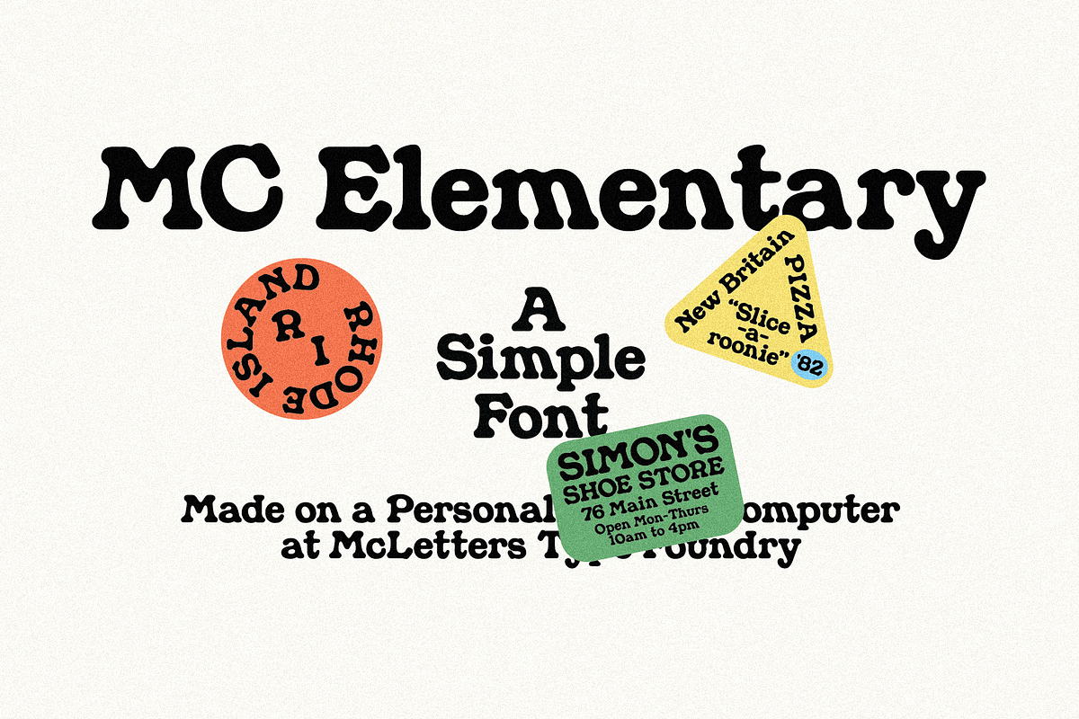 MC Elementary, a Serif Font by McLetters (Photo 1 of 9)