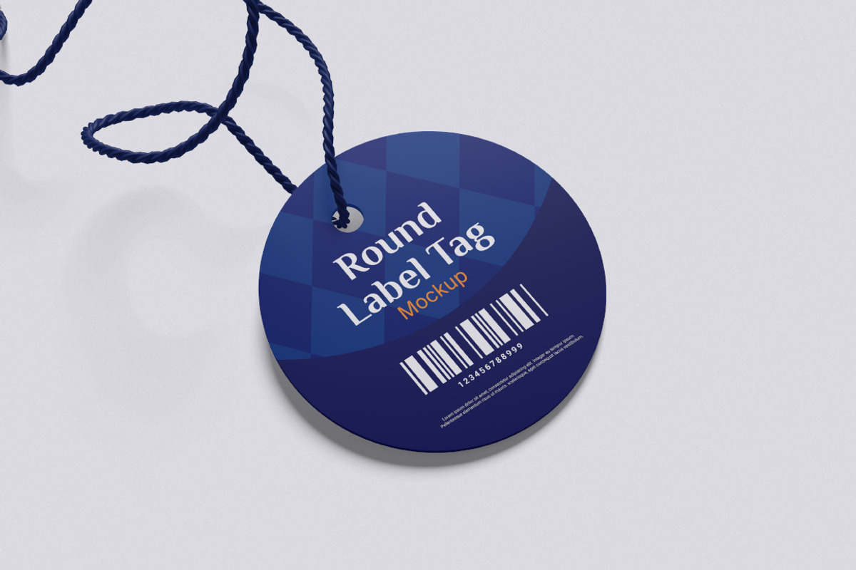Round Label Tag Mockup, a Product Mockup by swsi-studio (Photo 2 of 5)