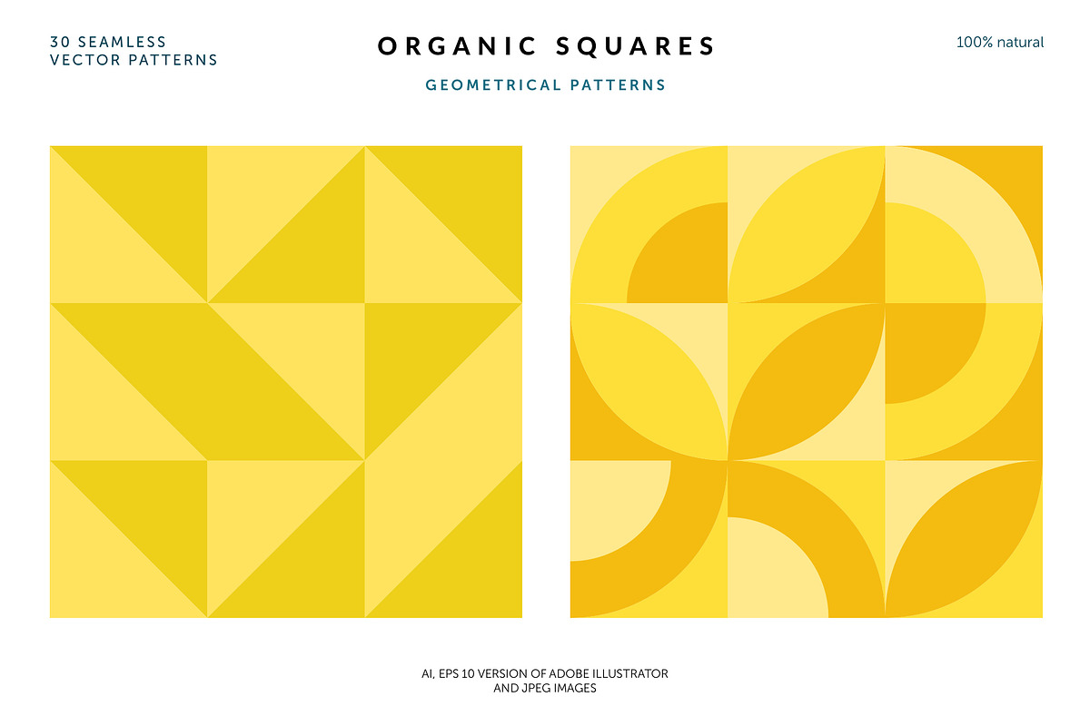Organic Squares Patterns, a Pattern Graphic by Designnina Shop (Photo 13 of 14)