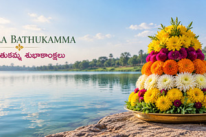Saddula Bathukamma festival floral a