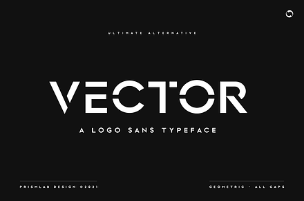 Vector | A Logo Sans Typeface, a Sans Serif Font by PrismLAB