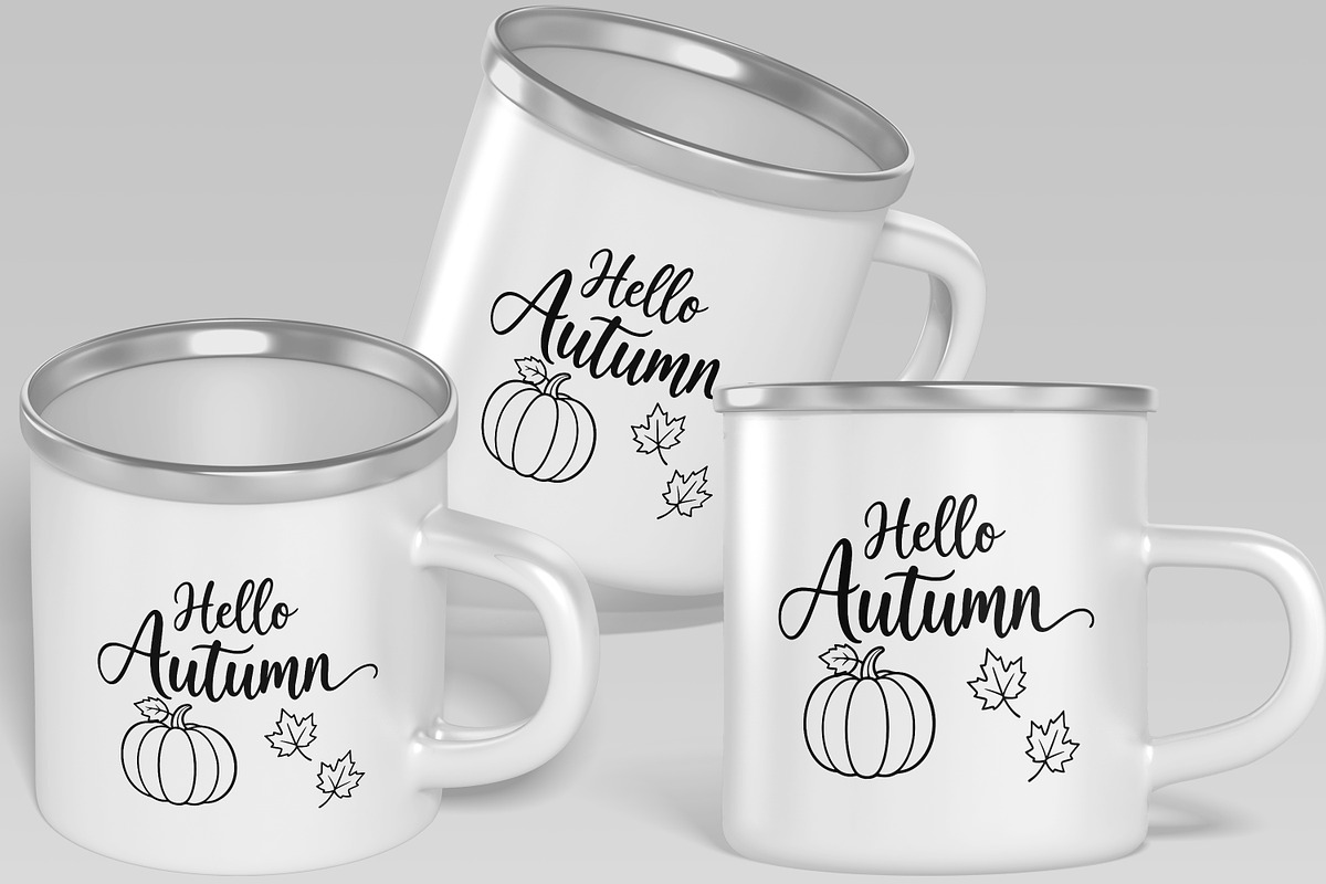 Hello Autumn Pumpkin Line Art, an Object Illustration by Ghagra (Photo 4 of 7)