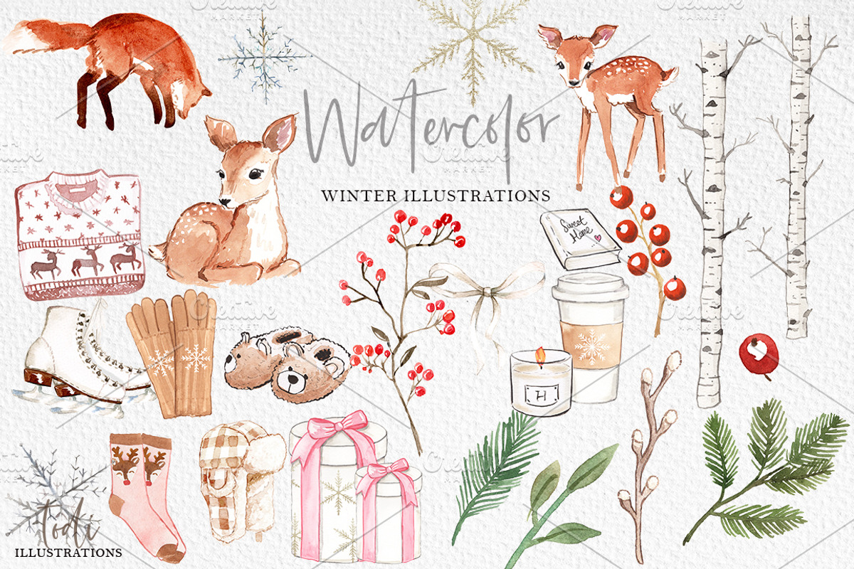 Baby It's Cold Outside, a Seasonal Illustration by creativeDi (Photo 2 of 8)
