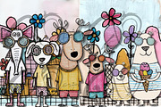 Pastel Pals Parade, an Animal Illustration by NiiiNArt (Thumbnail 4 of 6)