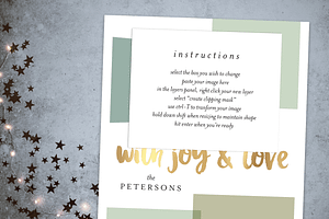 Holiday Christmas Card Template VI