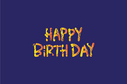 Happy Birthday Lettering card design, a Card Template by ashek (Thumbnail 6 of 6)