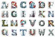 Christmas Alphabet Png Bundle, an Illustration by SinaCreation (Thumbnail 2 of 7)