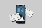 iPhone and Credit Card Mockup, an iPhone Mockup by AnasStudio (Thumbnail 12 of 13)