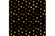 Gold Stars on Black Seamless Repeat, a Pattern Graphic by Sharon Schwalbe (Thumbnail 5 of 5)