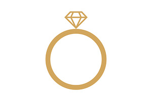 Ring logo, Diamond Ring Logo, a Branding & Logo Template by Rhealea_Design