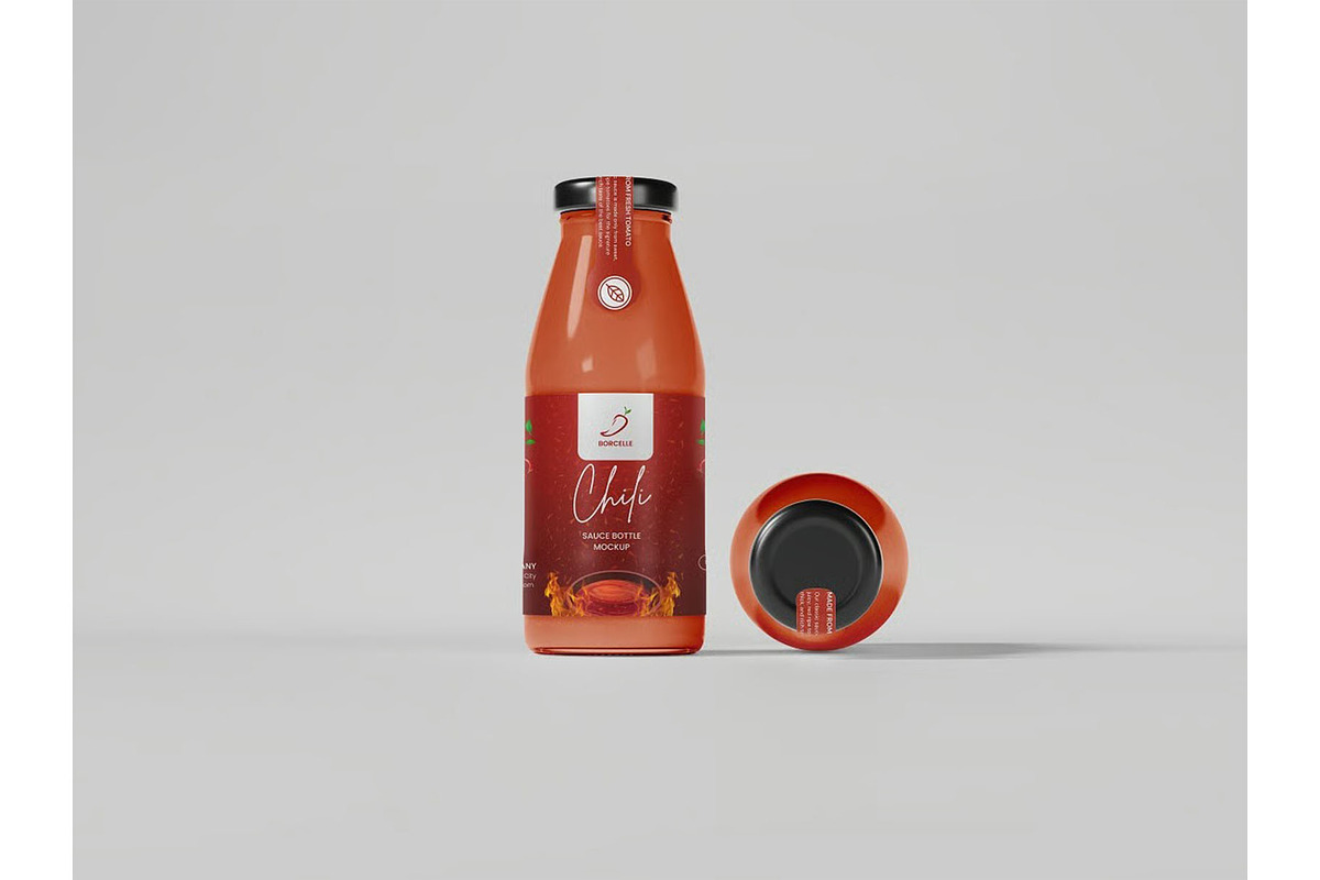 Sauce Bottle Mockup, a Product Mockup by zippypixelstudio (Photo 6 of 10)