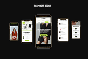 Bold Website Template Canva, a Landing Page Template by Row Creative (Thumbnail 4 of 9)