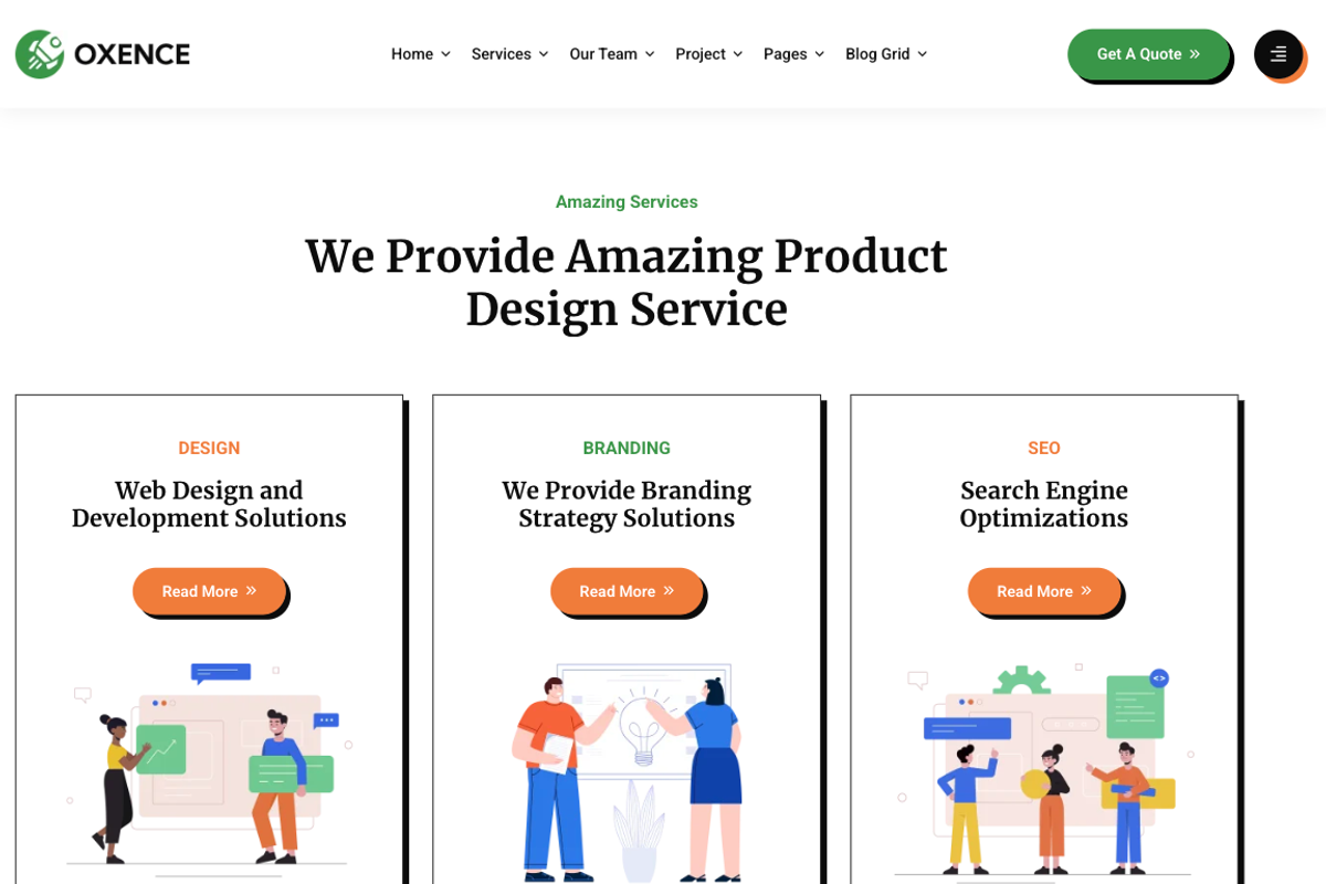 Web Design Agency Elementor WordPres, a WordPress Template by UInstrument (Photo 9 of 12)