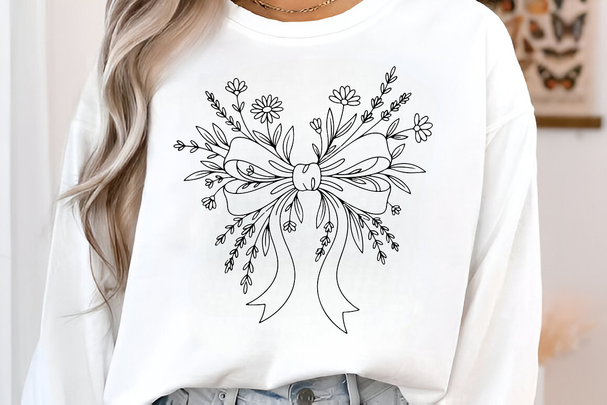 Coquette Flowers Sublimation Design, an Illustration by Libby Wishes (Photo 3 of 4)