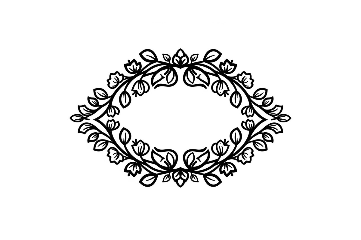 Vintage Floral Frame Vector Bundle, an Illustration by Designs_River (Photo 35 of 51)