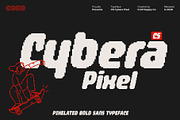 CS Cybera Pixel, a Sans Serif Font by Craft Supply Co. (Thumbnail 1 of 8)