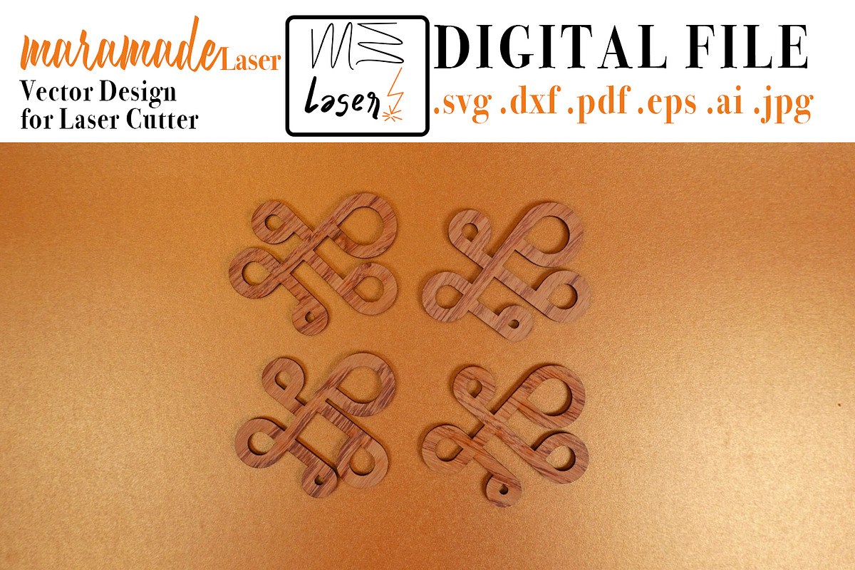 Coaster Ghirigoro File for Laser Cut, an Object Graphic by MaramadeLaser (Photo 4 of 5)