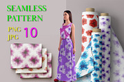 Flowers fluid art set 1., a Pattern Graphic by Digital illustration shop (Thumbnail 1 of 4)