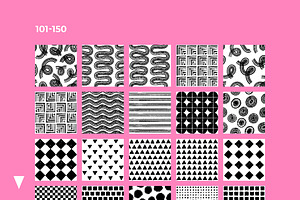 200 Hand Drawn Seamless Patterns