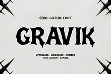 Gravik - Spike Gothic Font