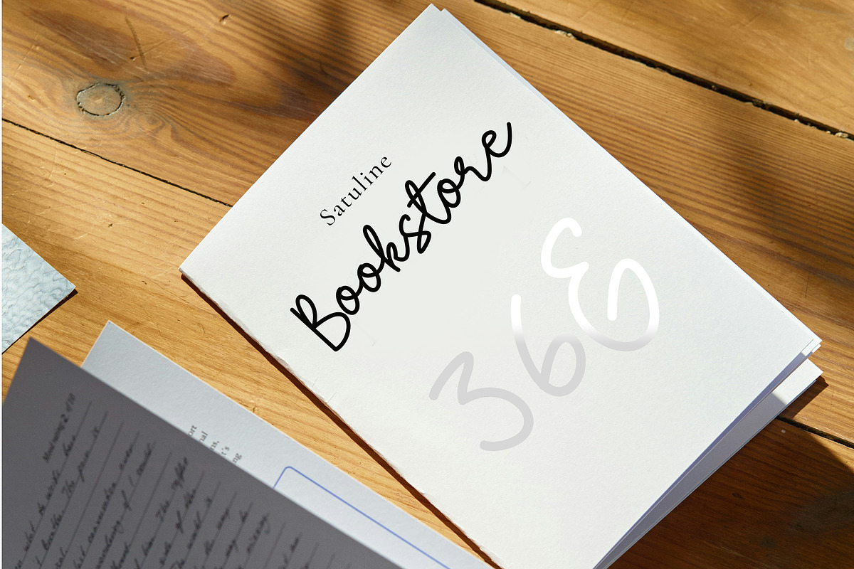 Satuline - Beautiful monoline font, a Script Font by Fontcastle (Photo 4 of 5)