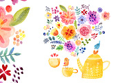 BIG WATERCOLOR BUNGLE, a Decorative Illustration by Anna Guz's Store (Thumbnail 4 of 9)