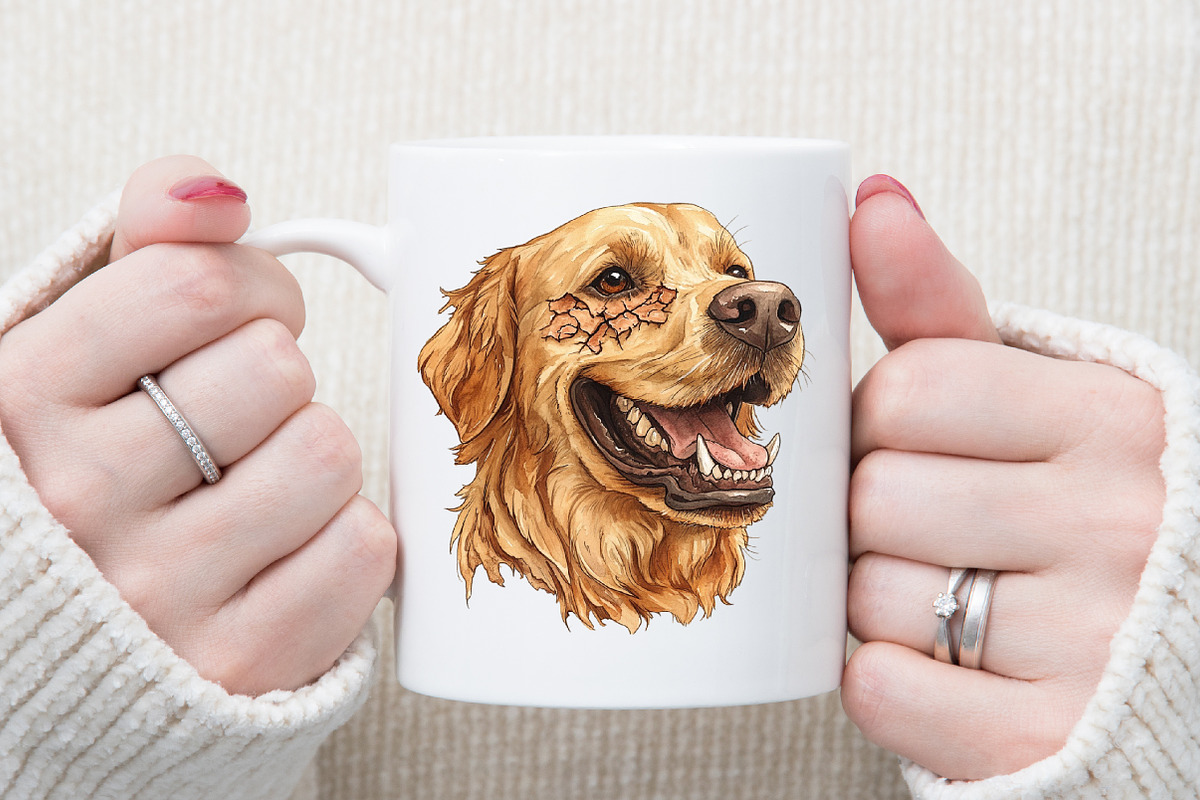 Zombie Dog Clipart, an Illustration by Sublimation Artist (Photo 5 of 6)