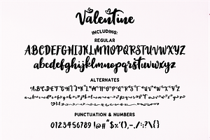 VALENTINE KISSES Script Sans Duo