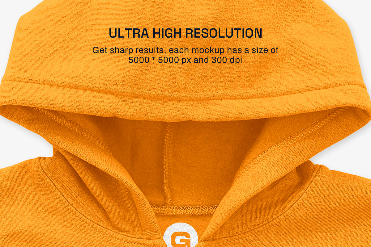 Gildan 18600B Youth Zip Hood Mockups, a Shirt Mockup by GraphicHero (Photo 9 of 9)