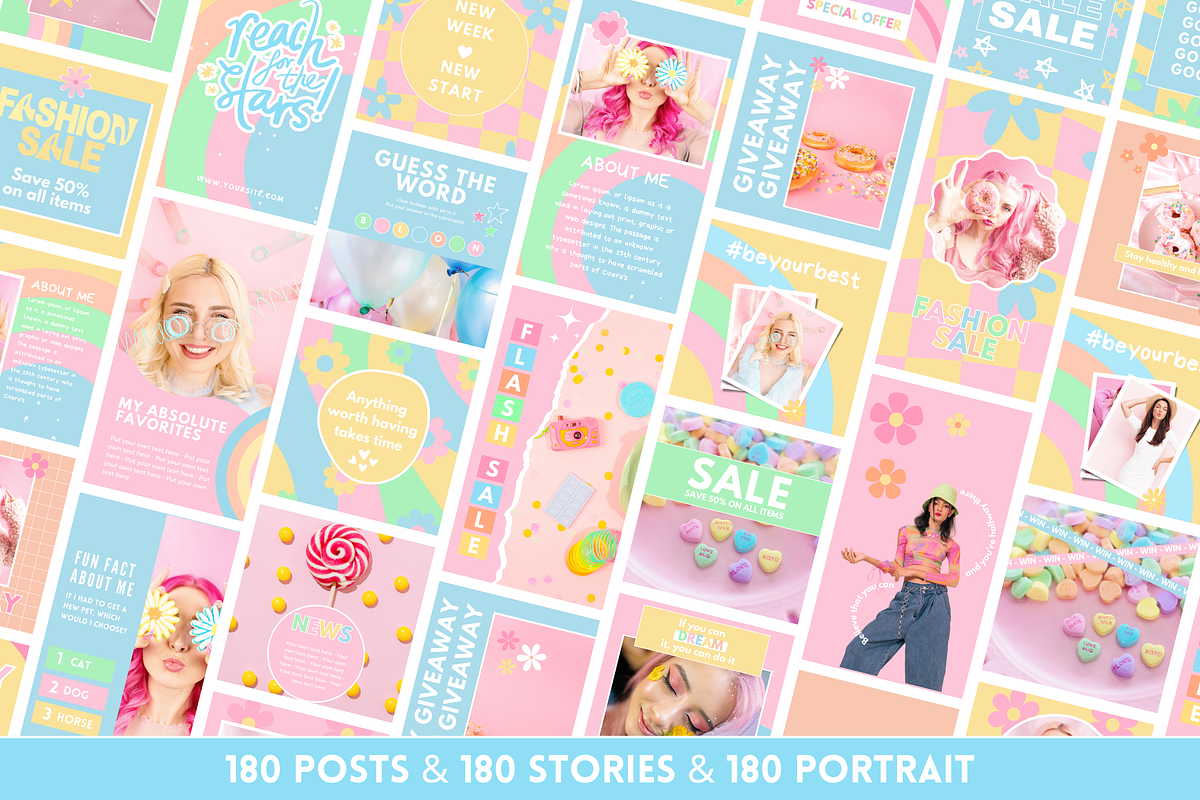 Bright Instagram Template Bundle, a Social Media Template by SunshineStudioBoutique (Photo 5 of 10)