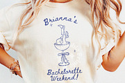 Whimsical Cowgirl Cocktails, a Person Illustration by Honey Island Studio (Thumbnail 3 of 4)
